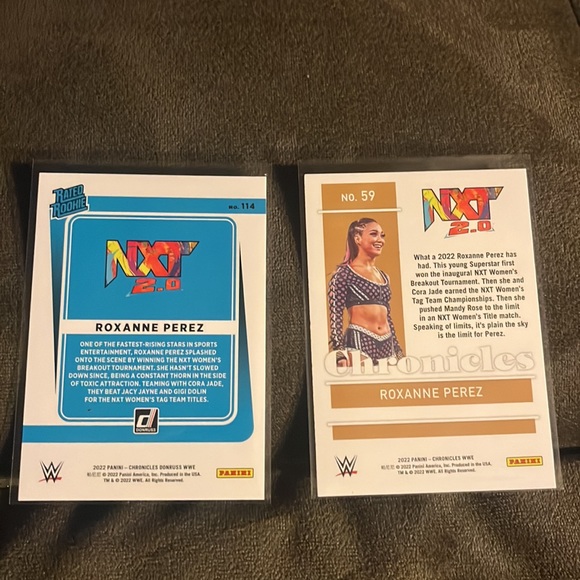 2 card Roxanne Perez RC Lot - Picture 2 of 6